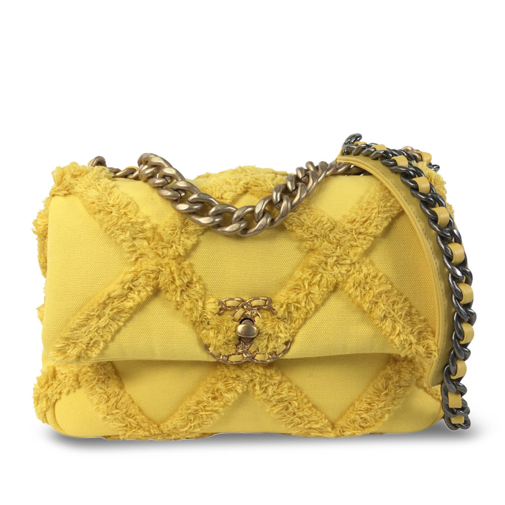 Pre-Loved Chanel Medium Canvas 19 Flap